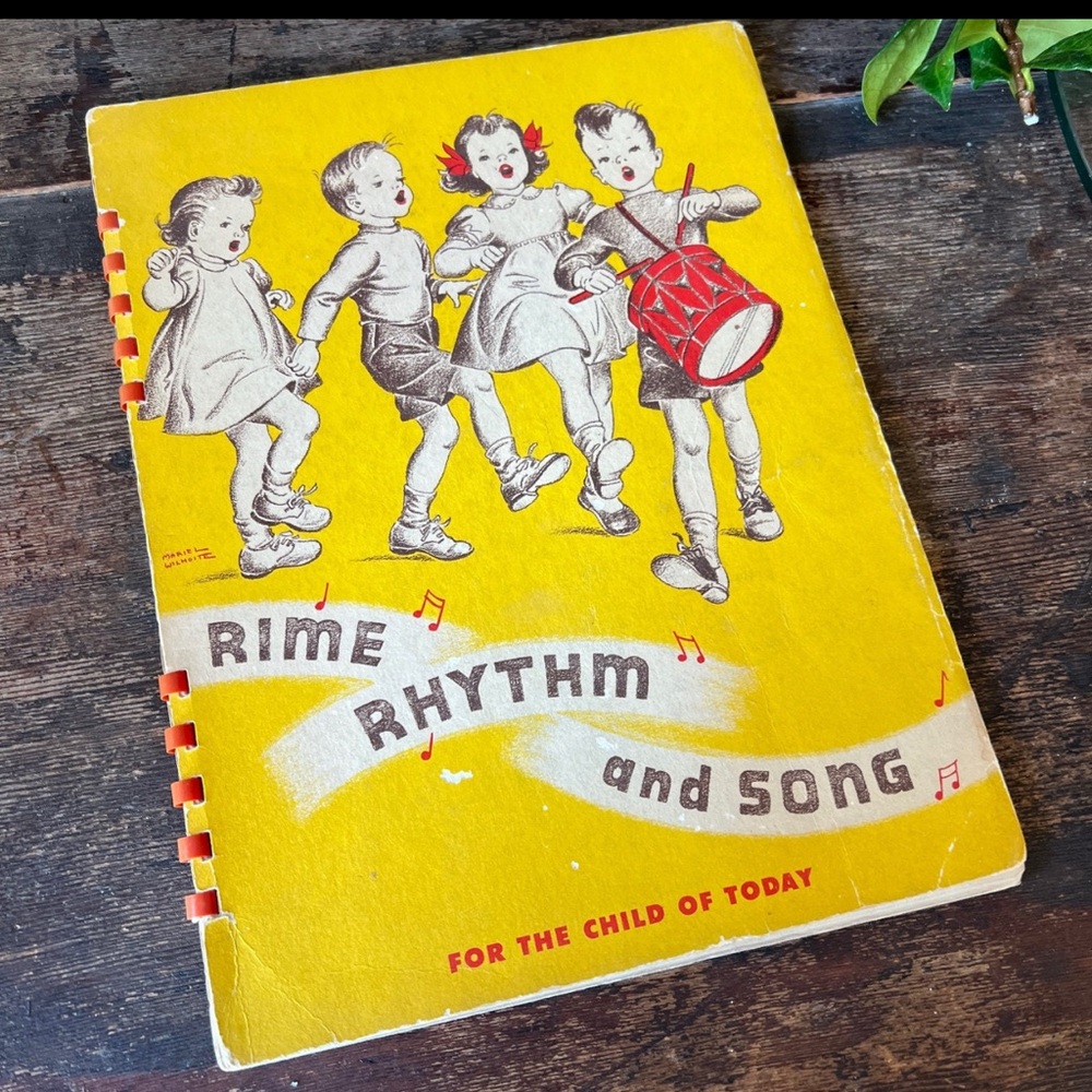 Vintage Children's Book with Yellow Cover